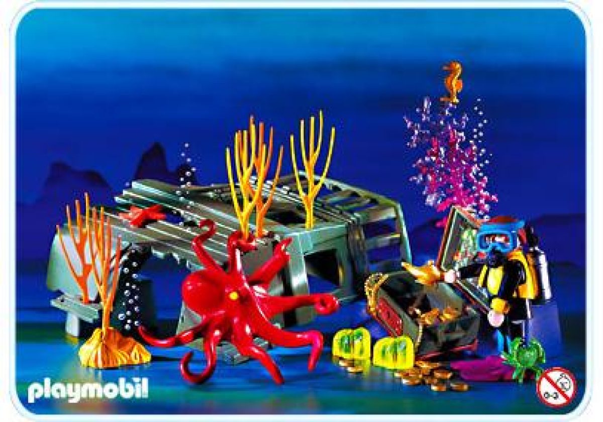 Playmobil 3951 Pecio con plantas y buceador – Buceo 1997 – El