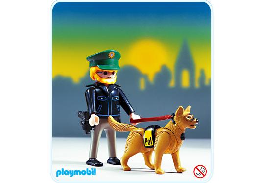 Playmobil Agente de policía/perro rastreador – 3984 A 1998 – El Mundo Click 3984 A