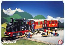 Playmobil Tren de pasajeros con locomotora de vapor – 4001 A 1988 – El Mundo Click 4001 A