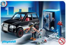 Playmobil Ladrón de cajas fuertes con vehículo de huida – 4059 A 2011 – El Mundo Click 4059 A