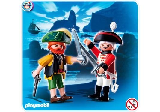 Playmobil piratas 4127 Pack doble de pirata y casaca roja 4127 A 2011 El Mundo Click