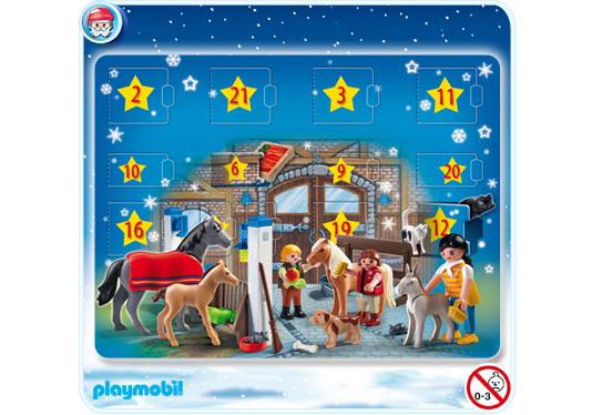 Playmobil Calendario de Adviento con establo para equitación – 4159 A 2009 – El Mundo Click 4159 A