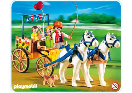 Playmobil Carruaje tirado por caballos – 4186 A 2007 – El Mundo Click 4186 A