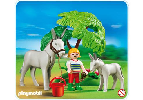 Playmobil Burra con potrillo – 4187 A 2007 – El Mundo Click 4187 A