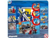 Playmobil Fortaleza de caballero portátil con escudo y espada – 4217 A 2010 – El Mundo Click 4217 A