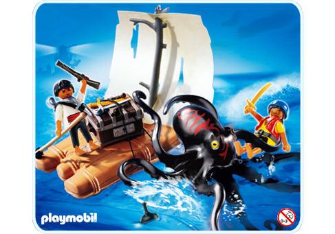 Playmobil Pulpo gigante con balsa – 4291 A 2007 – El Mundo Click 4291 A