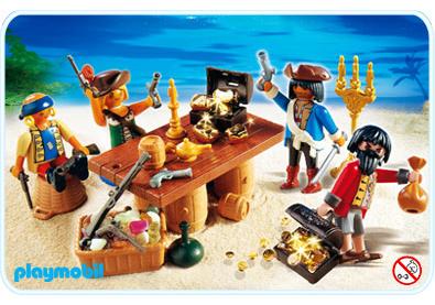 Playmobil piratas 4292 Banda de piratas con botín 4292 A 2007 El Mundo Click
