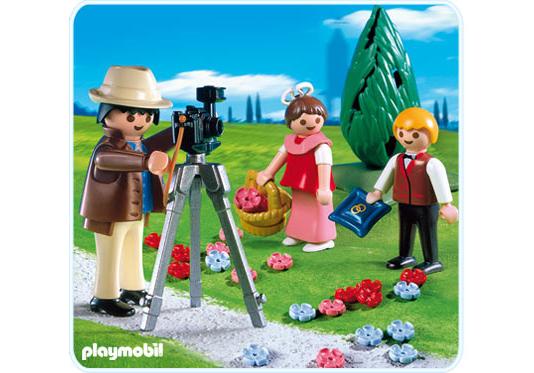 Playmobil Fotógrafo con niños hippies – 4299 A 2008 – El Mundo Click 4299 A