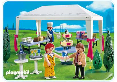 Playmobil Invitados a la boda en la carpa de la fiesta – 4308 A 2008 – El Mundo Click 4308 A