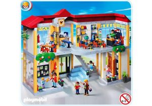 Playmobil Colegios Playmobil: todas las referencias (aulas, profes y alumnos) 3 Playmobil Escuela grande con instalaciones