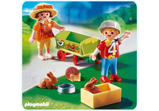 Playmobil Carretilla con animales pequeños – 4349 A 2008 – El Mundo Click 4349 A