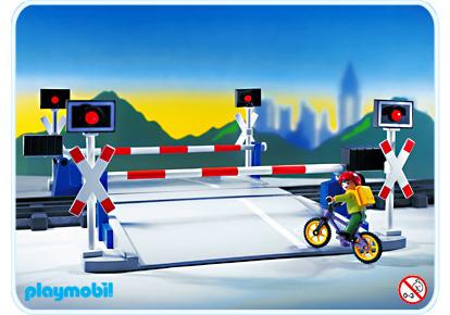 Playmobil Paso a nivel con barreras – 4383 A 1997 – El Mundo Click 4383 A