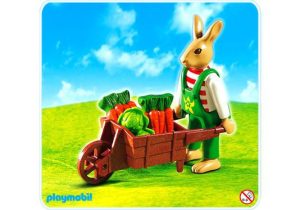 Playmobil  Conejo de Pascua con carretilla - 4451 A 2004 - El Mundo Click