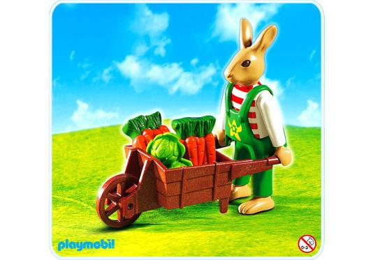 Playmobil Conejo de Pascua con carretilla – 4451 A 2004 – El Mundo Click 4451 A