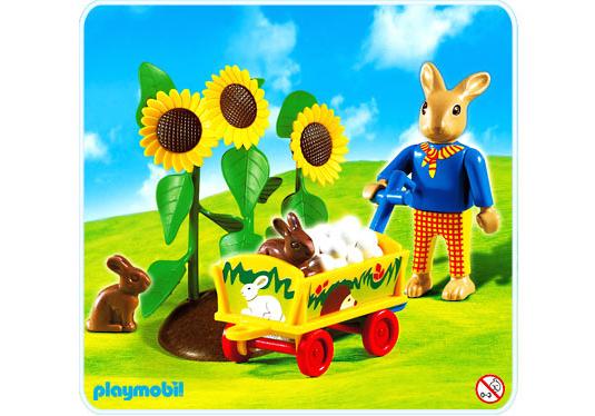Playmobil Conejo de Pascua con carrito – 4453 A 2004 – El Mundo Click 4453 A