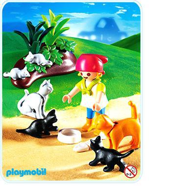 Playmobil Familia de gatos – 4493 A 2005 – El Mundo Click 4493 A