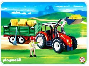 Playmobil Tractores Playmobil: todas las referencias (con remolque, pala y aperos) 16 Playmobil Tractor grande con remolque - 4496 A 2005 - El Mundo Click