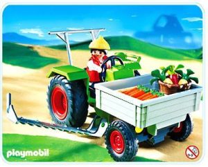 Playmobil Tractores Playmobil: todas las referencias (con remolque, pala y aperos) 15 Playmobil Tractor de carga con barra de corte - 4497 A 2005 - El Mundo Click