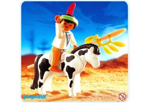 Playmobil Niño nativo americano con poni