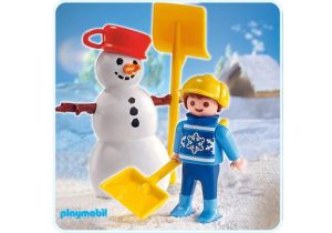 Playmobil Nieve y Esquí Playmobil: todas las referencias (Winter Fun) 9 Playmobil Niño con muñeco de nieve