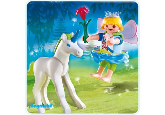 Playmobil magia 4692 Princesa elfa con bebé unicornio 4692 A 2009 El Mundo Click