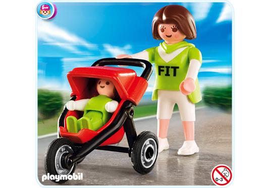 Playmobil Mamá con bebé corredor – 4697 A 2010 – El Mundo Click 4697 A