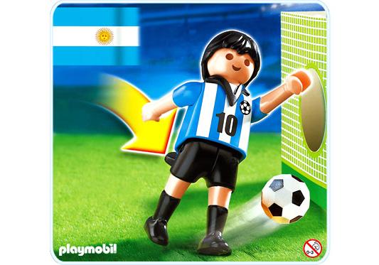 Playmobil Jugador de fútbol argentino – 4705 A 2006 – El Mundo Click 4705 A