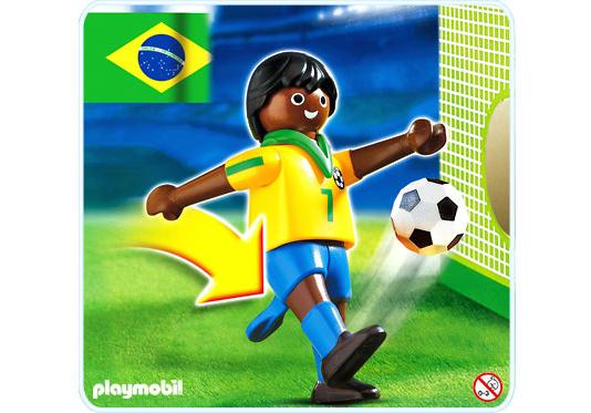 Playmobil Jugador de fútbol brasileño – 4707 A 2006 – El Mundo Click 4707 A