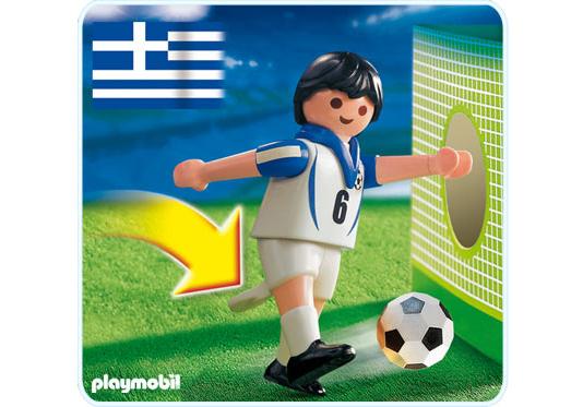 Playmobil Jugador de fútbol griego – 4718 A 2008 – El Mundo Click 4718 A