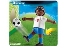 Playmobil Jugador de fútbol inglés de piel oscura – 4736 A 2012 – El Mundo Click 4736 A