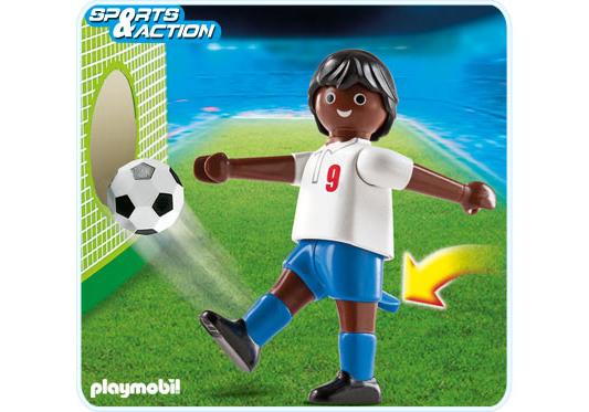 Playmobil Jugador de fútbol inglés de piel oscura – 4736 A 2012 – El Mundo Click 4736 A