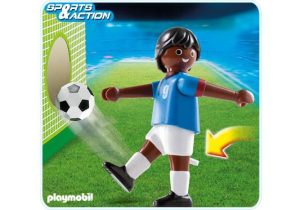 Playmobil Jugador de fútbol francés, de piel oscura