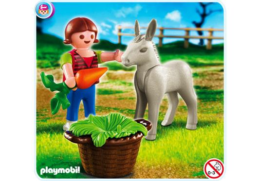 Playmobil Niño con burrito – 4740 A 2010 – El Mundo Click 4740 A
