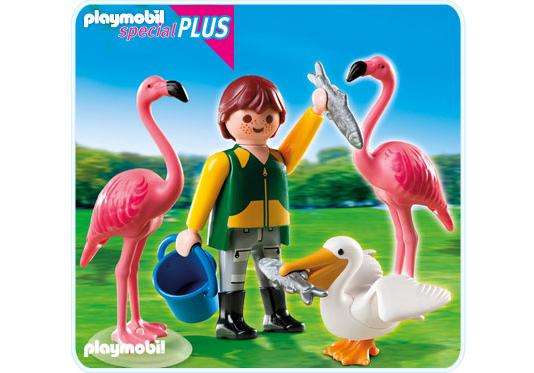 Playmobil Cuidador de animales con aves exóticas – 4758 A 2012 – El Mundo Click 4758 A
