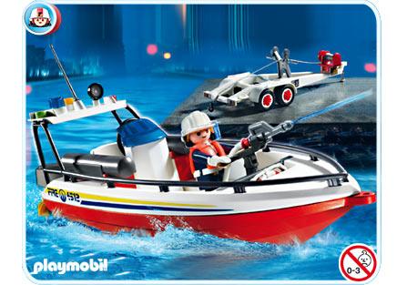 Playmobil barcos 4823 Barco de bomberos 4823 A 2009 El Mundo Click