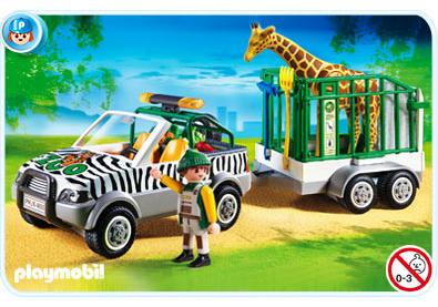 Playmobil Vehículo para zoológico con remolque – 4855 A 2010 – El Mundo Click 4855 A
