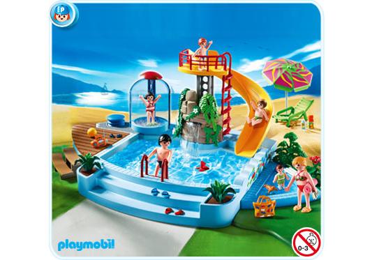 Playmobil Piscina exterior con tobogán – 4858 A 2010 – El Mundo Click 4858 A