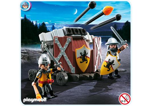 Playmobil Balista triple con Caballeros León – 4867 A 2010 – El Mundo Click 4867 A