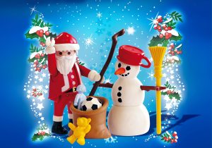 Playmobil Nieve y Esquí Playmobil: todas las referencias (Winter Fun) 11 Playmobil Papá Noel con muñeco de nieve