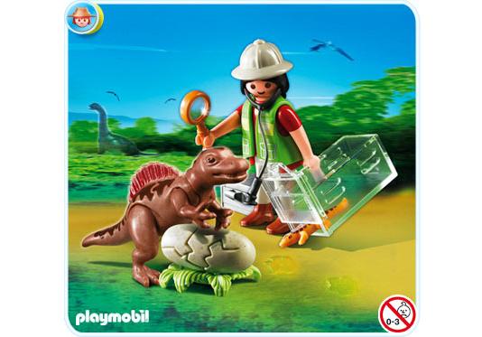 Playmobil Investigador con cría de dinosaurio – 4925 A 2010 – El Mundo Click 4925 A