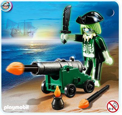 Playmobil piratas 4928 Pirata fantasma con cañón de fuego 4928 A 2010 El Mundo Click