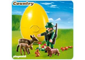 Playmobil Cazador con animales del bosque