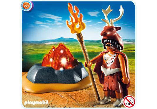 Playmobil Guardián del fuego con roca de fuego LED – 5104 A 2011 – El Mundo Click 5104 A