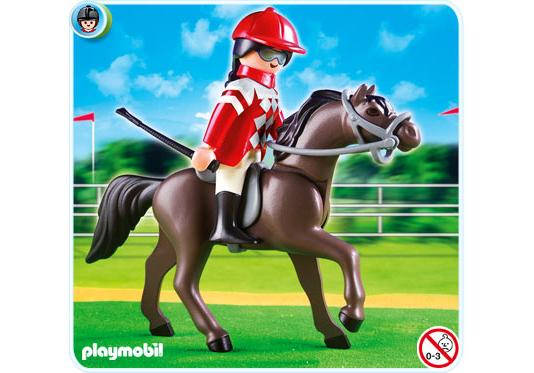 Playmobil árabe 5112 Árabe con Caballo de Competición (2011)