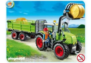 Playmobil Tractores Playmobil: todas las referencias (con remolque, pala y aperos) 12 Playmobil Tractor gigante con remolque - 5121 A 2011 - El Mundo Click