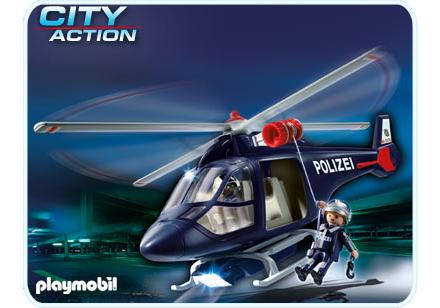 Playmobil Helicóptero policial con foco LED – 5178 A 2012 – El Mundo Click 5178 A