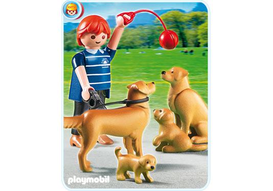 Playmobil Familia Golden Retriever – 5209 A 2012 – El Mundo Click 5209 A