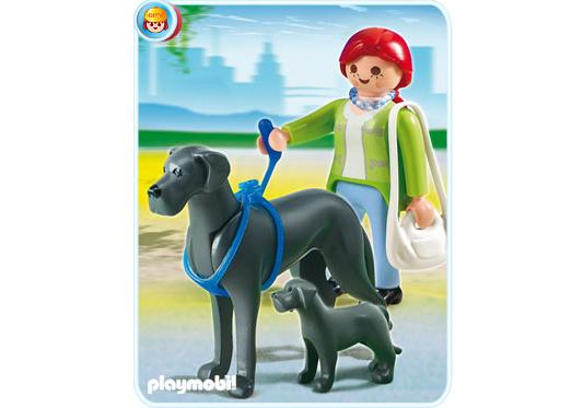 Playmobil Gran Danés con cachorro – 5210 A 2012 – El Mundo Click 5210 A