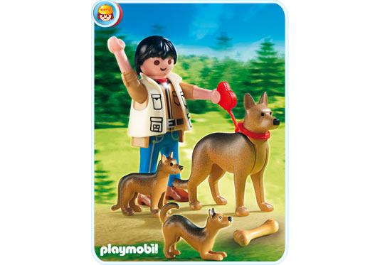 Playmobil Pastor alemán con cachorros – 5211 A 2012 – El Mundo Click 5211 A