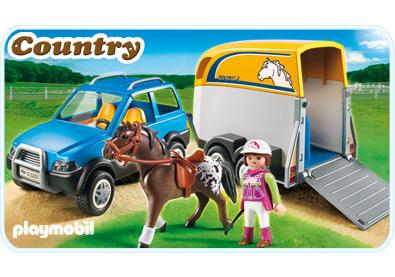 Playmobil Coche con remolque para caballos – 5223 A 2012 – El Mundo Click 5223 A